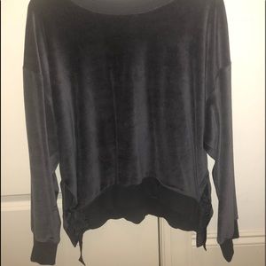 Long Sleeve Velvet Shirt
